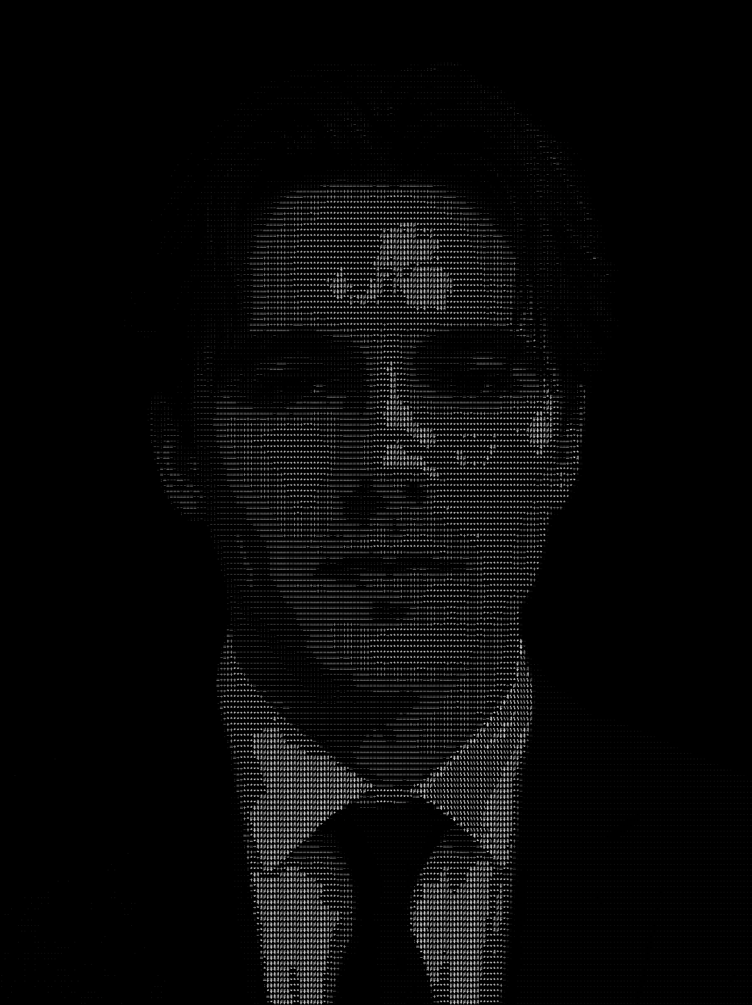 Portrait ASCII art